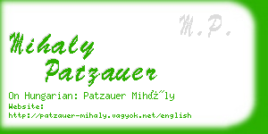 mihaly patzauer business card